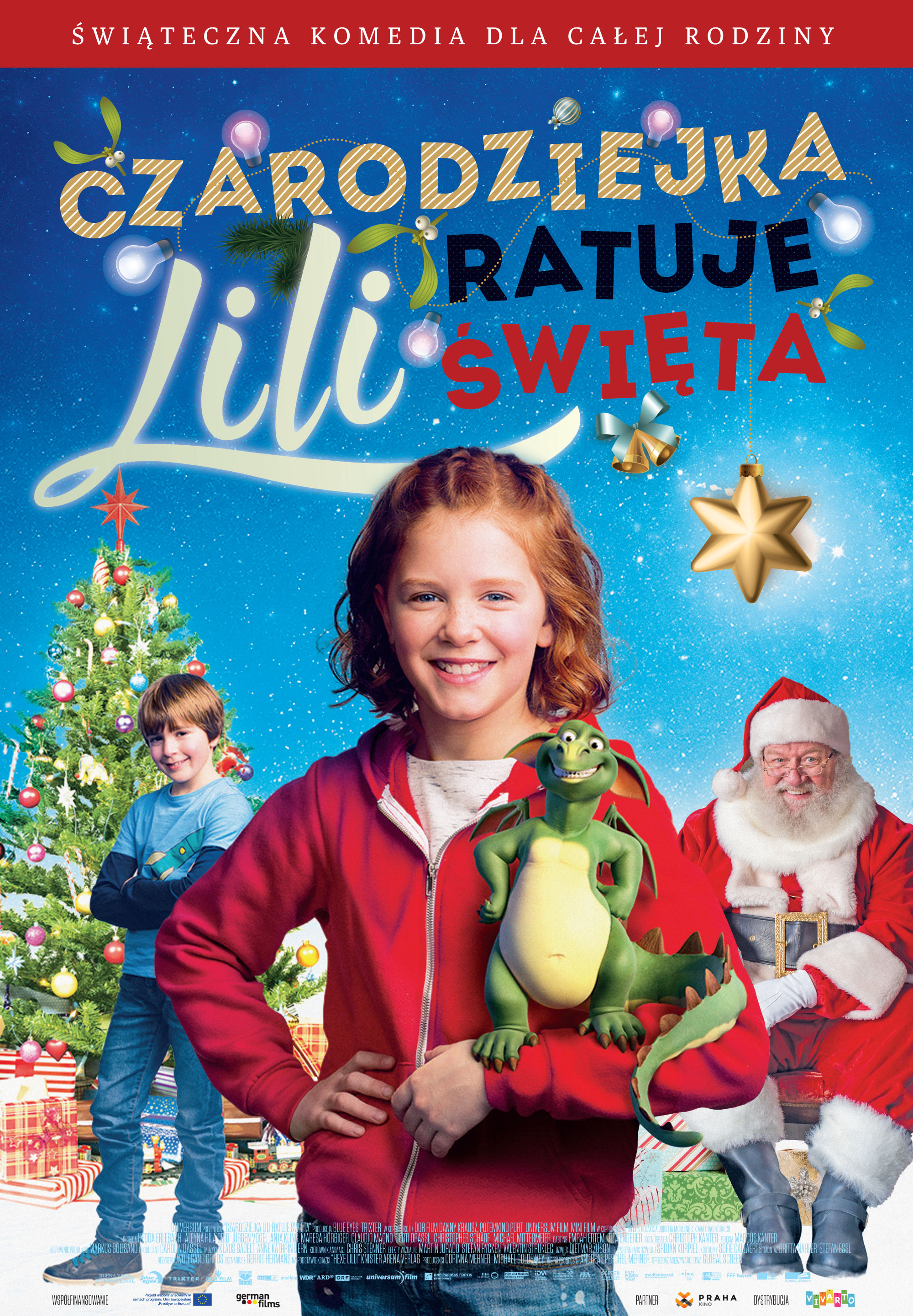 Polski plakat filmu 'Czarodziejka Lili ratuje Święta'