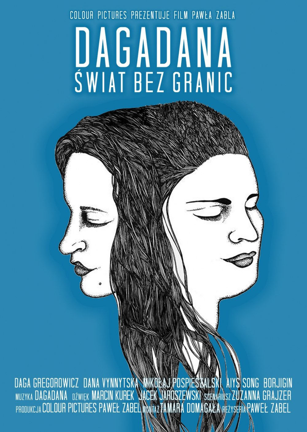 Polski plakat filmu 'Dagadana. Świat bez granic'