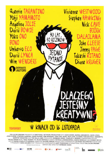 Przód ulotki filmu 'Dlaczego jesteśmy kreatywni?'