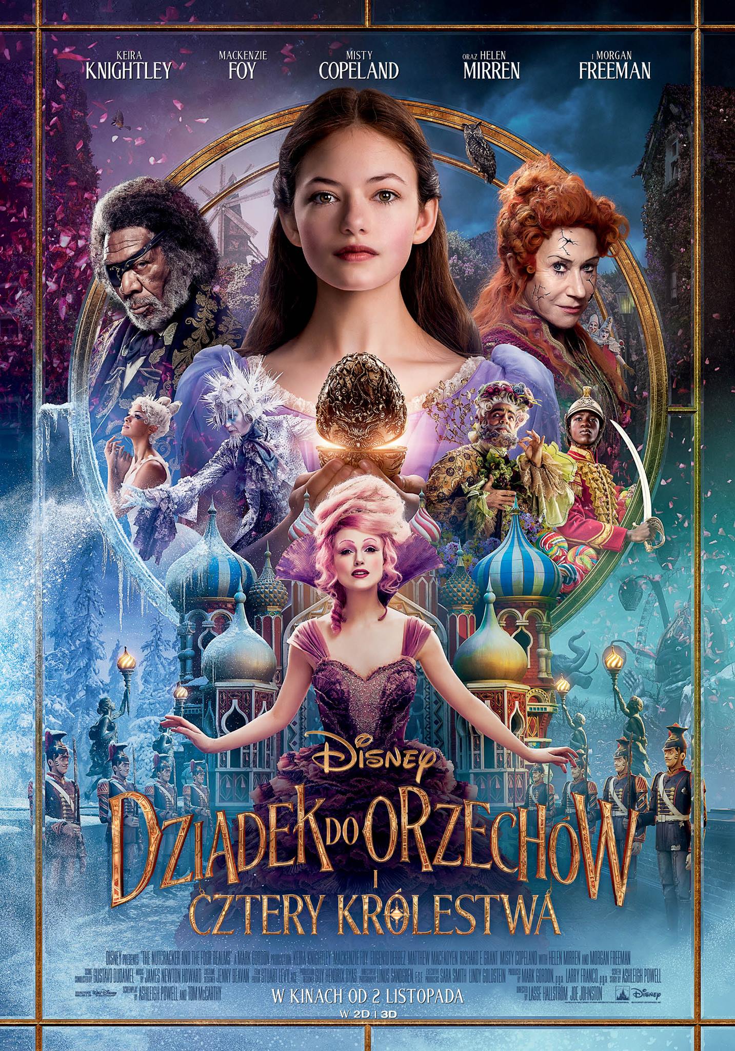 Polski plakat filmu 'Dziadek do orzechów i cztery królestwa'