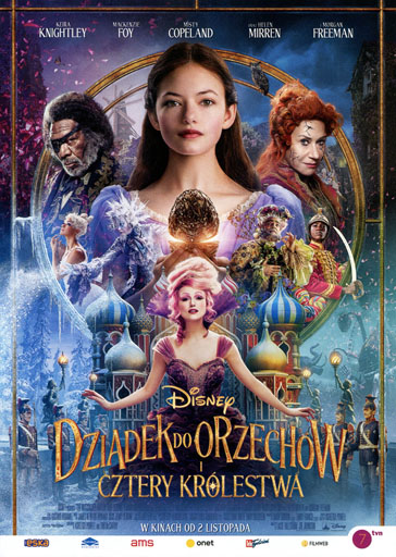 Przód ulotki filmu 'Dziadek do orzechów i cztery królestwa'
