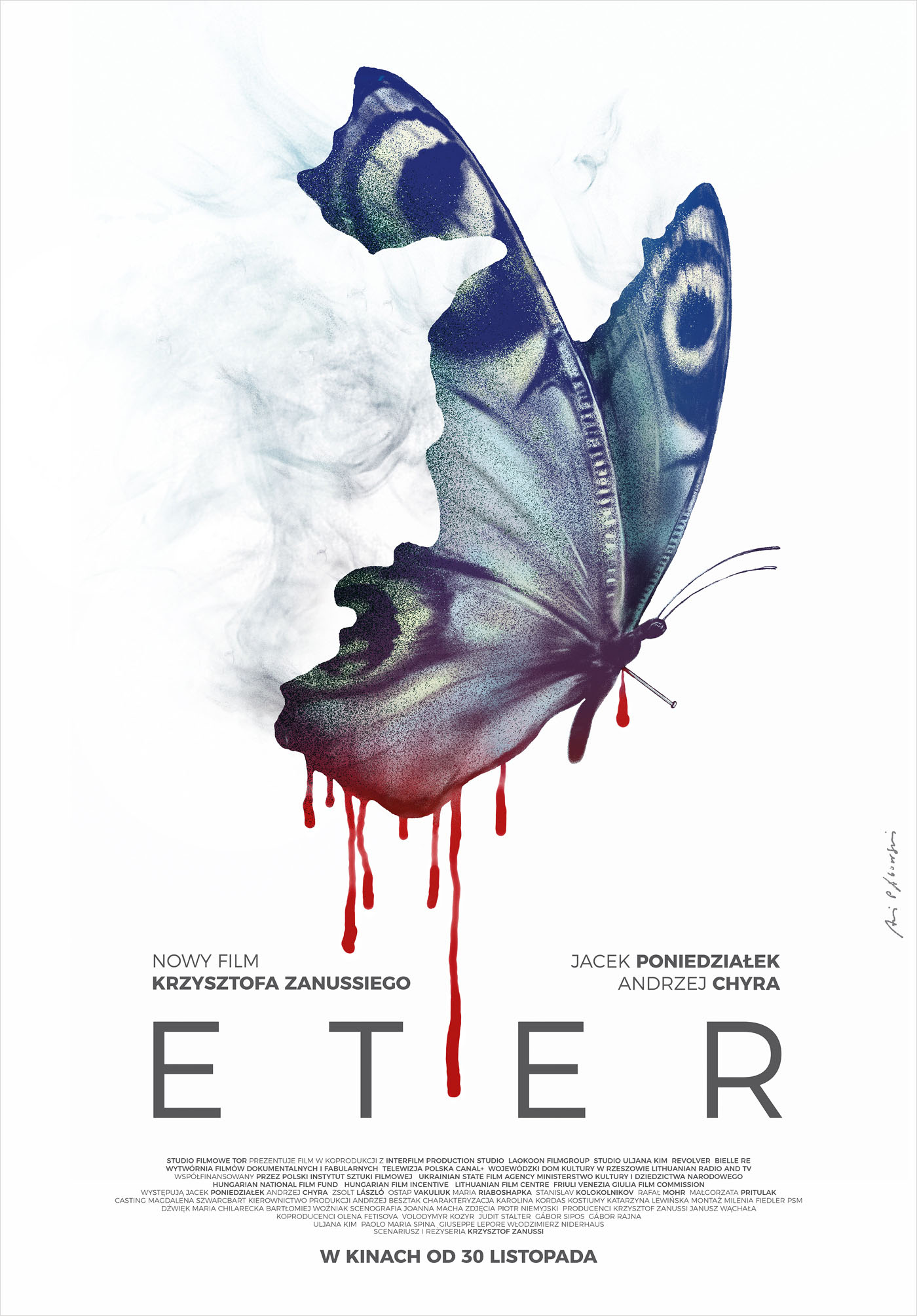 Polski plakat filmu 'Eter'