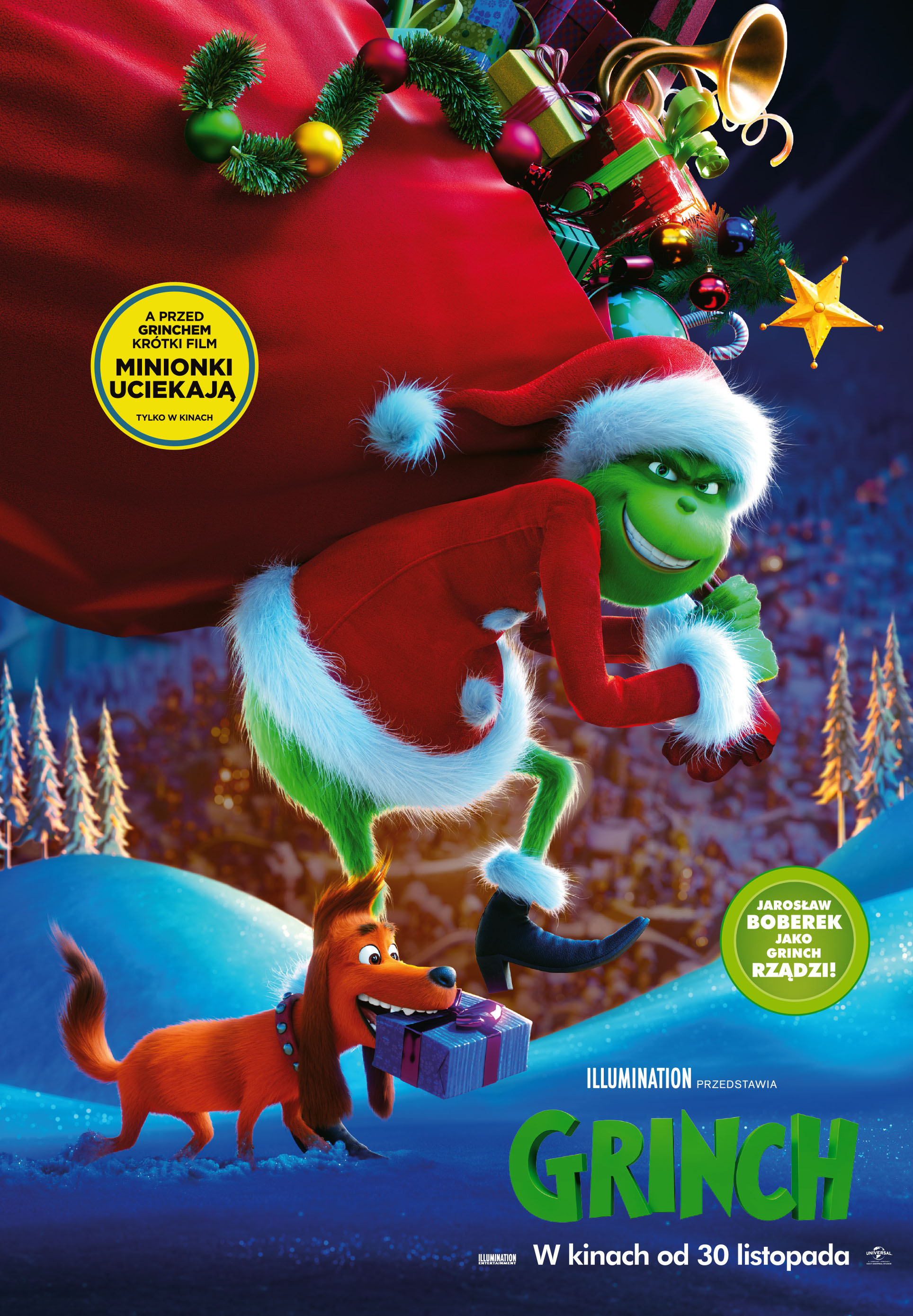 Polski plakat filmu 'Grinch'