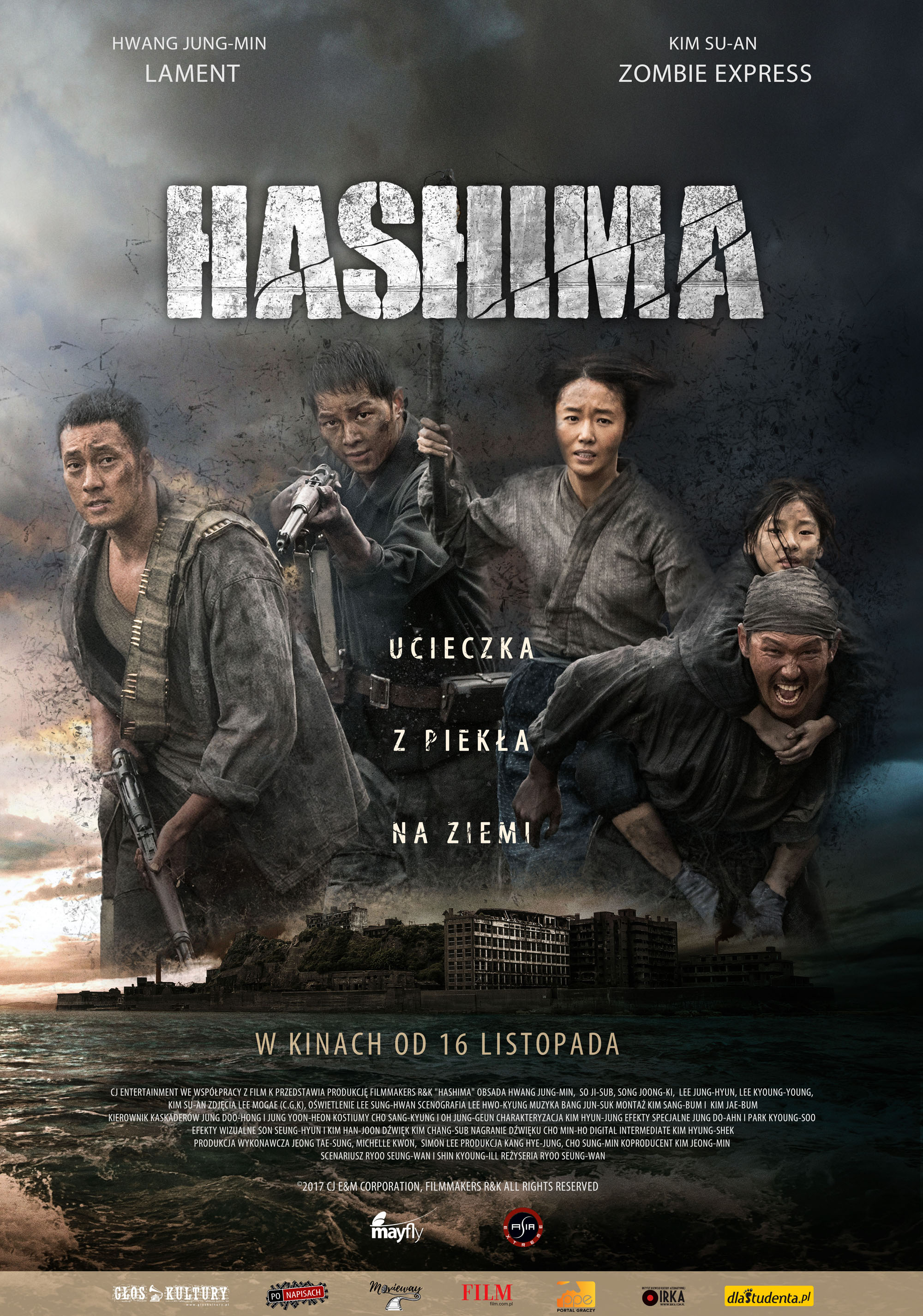 Polski plakat filmu 'Hashima'