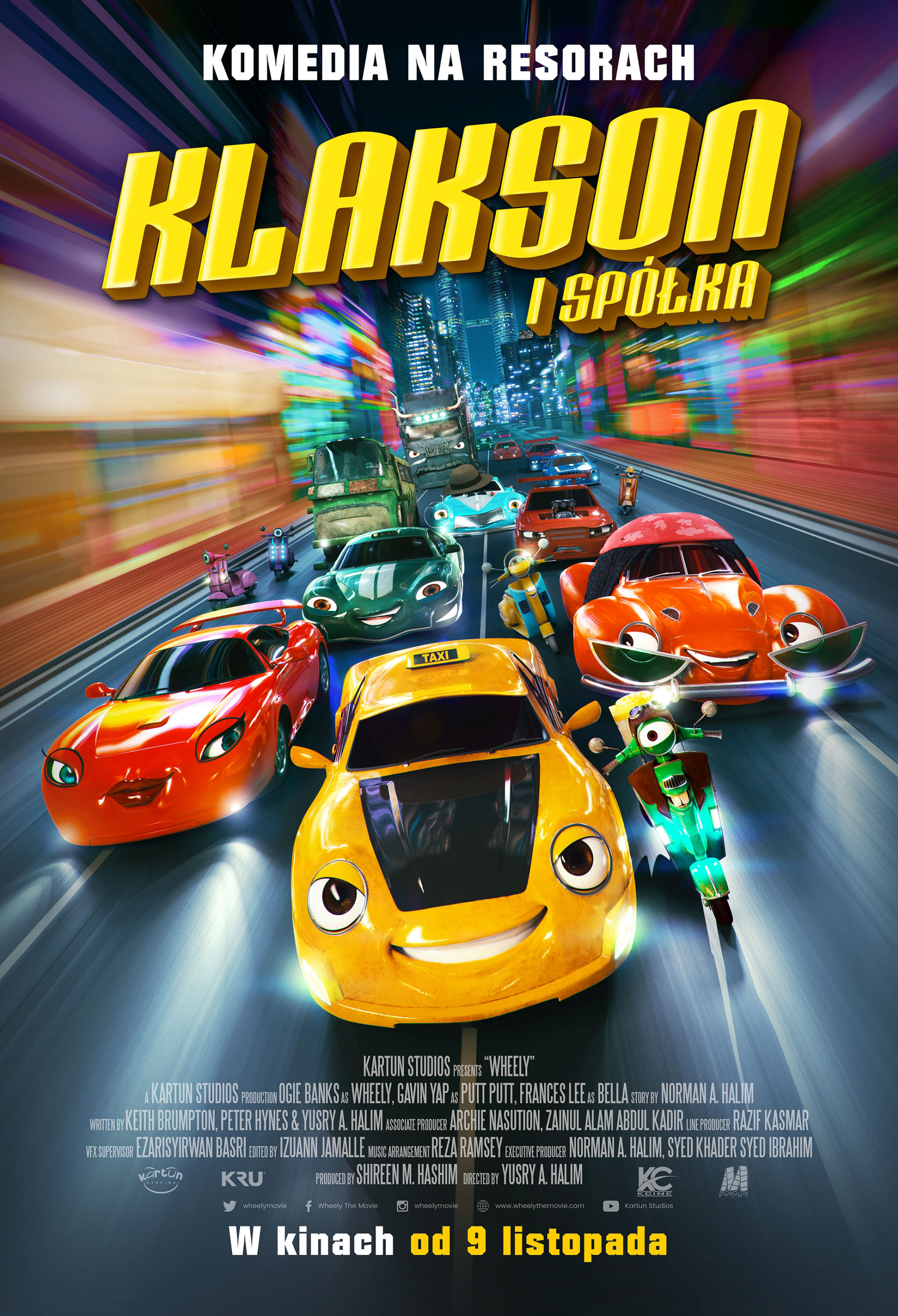 Polski plakat filmu 'Klakson i spółka'