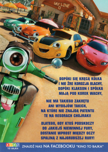 Tył ulotki filmu 'Klakson i spółka'
