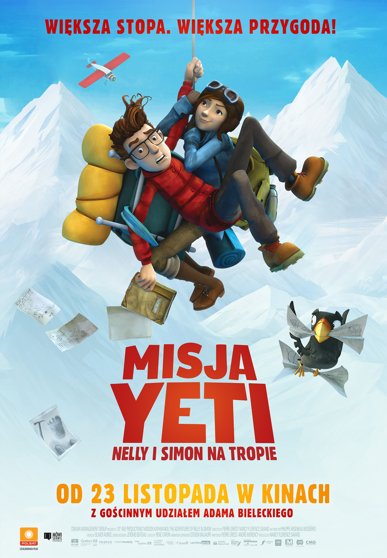 Polski plakat filmu 'Misja Yeti'