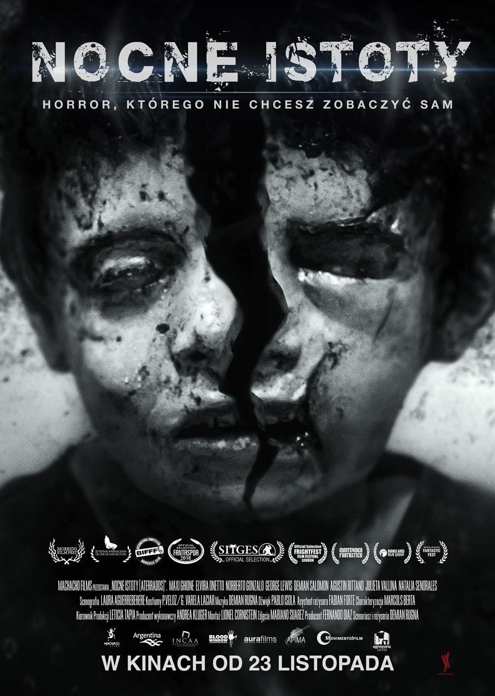 Polski plakat filmu 'Nocne istoty'