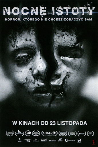 Przód ulotki filmu 'Nocne istoty'