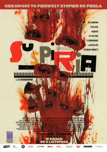 Przód ulotki filmu 'Suspiria'