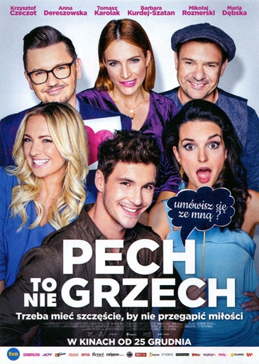 Przód ulotki filmu 'Pech to nie grzech'