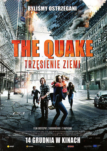 Przód ulotki filmu 'The Quake. Trzęsienie ziemi'