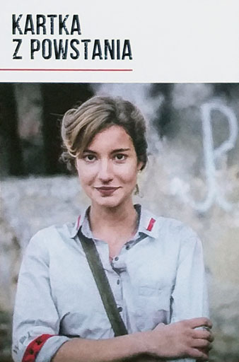 Przód ulotki filmu 'Kartka z powstania'