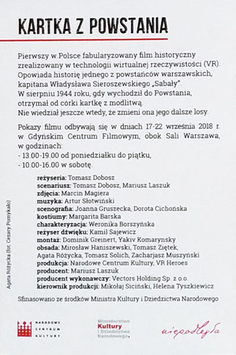 Ulotka filmu ''