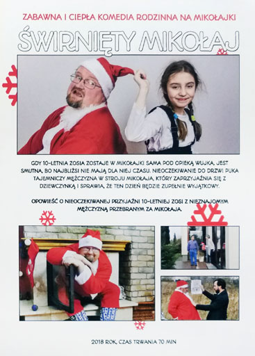 Tył ulotki filmu 'Świrnięty Mikołaj'
