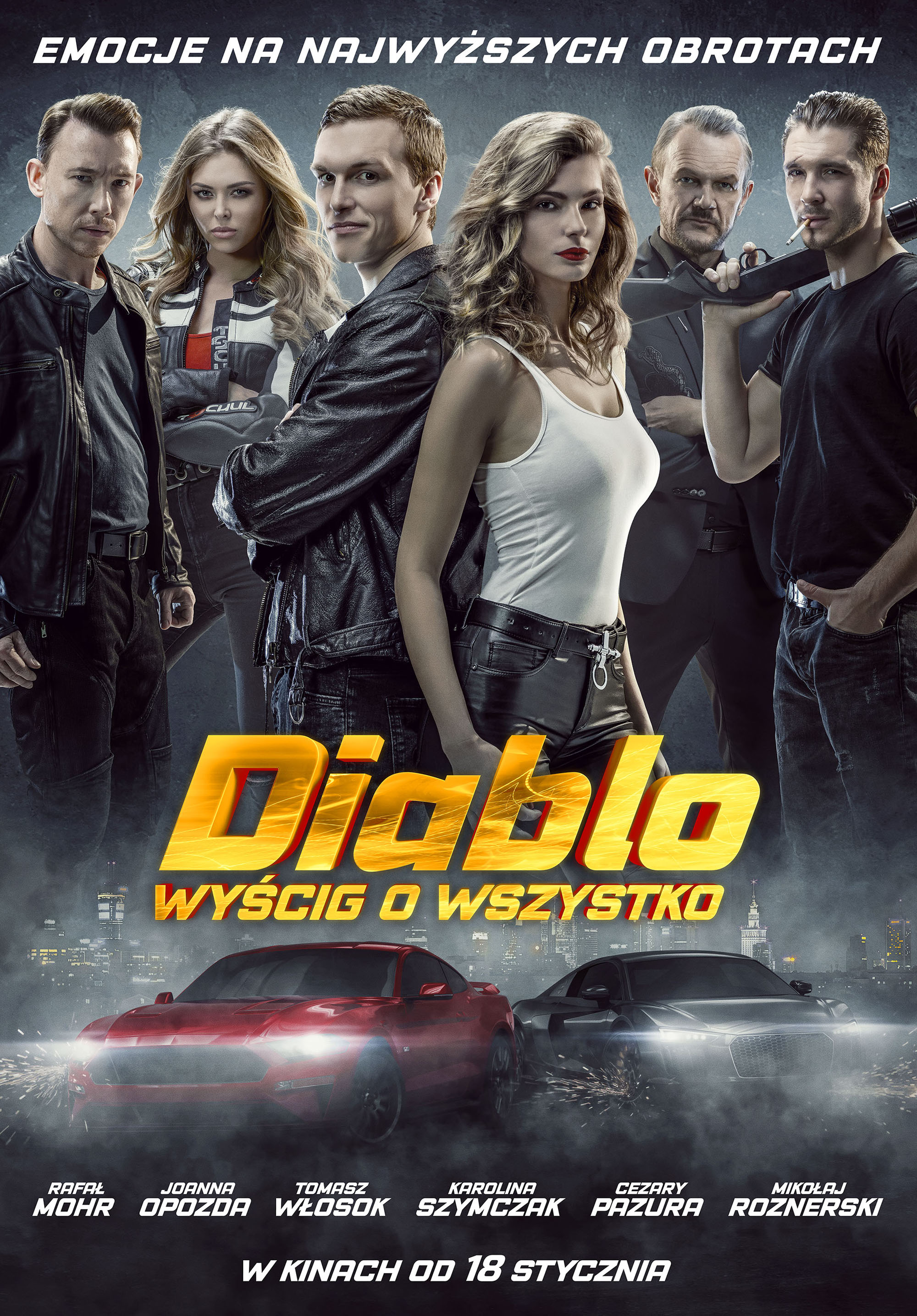 Polski plakat filmu 'Diablo. Wyścig o wszystko'