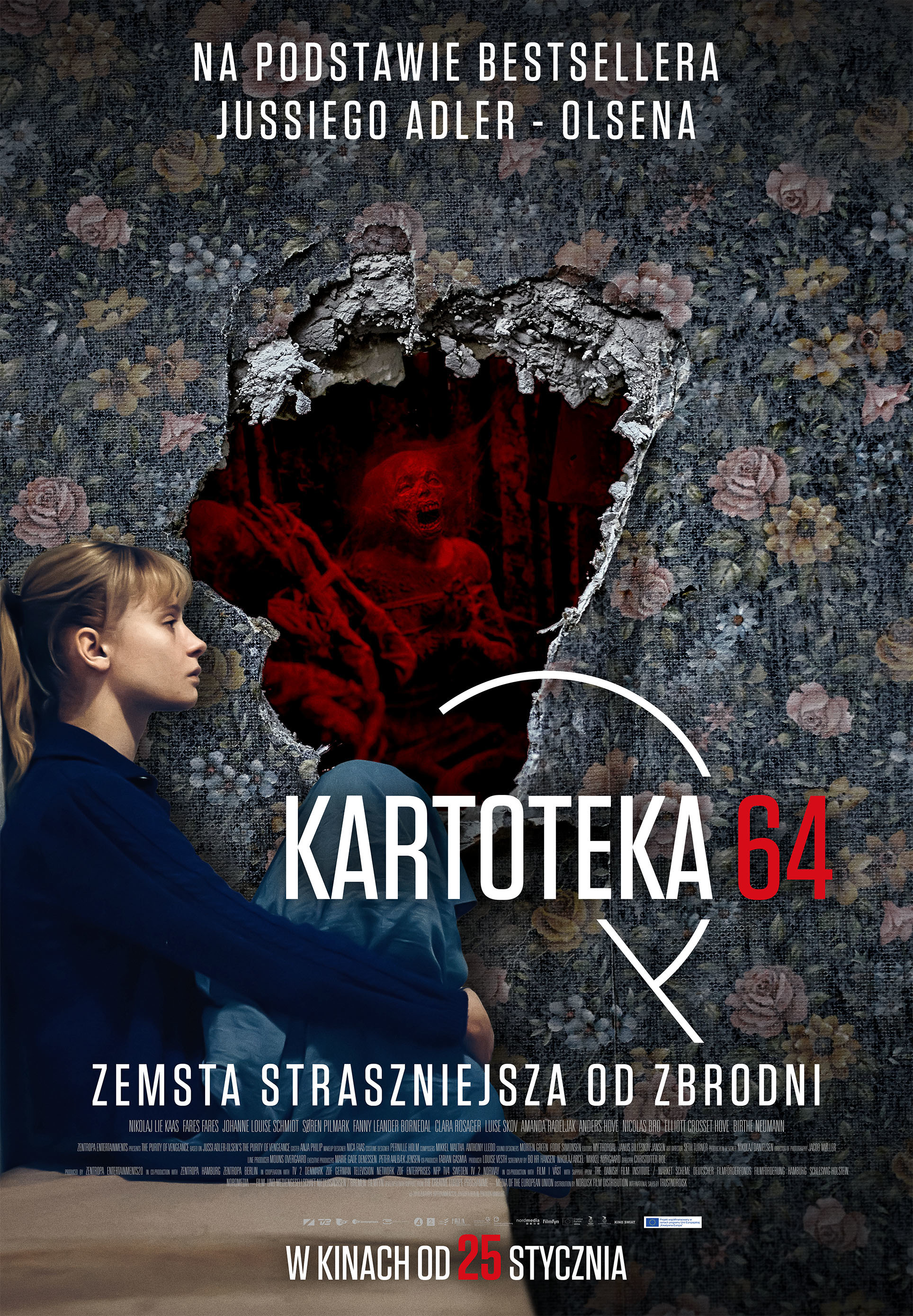 Polski plakat filmu 'Kartoteka 64'