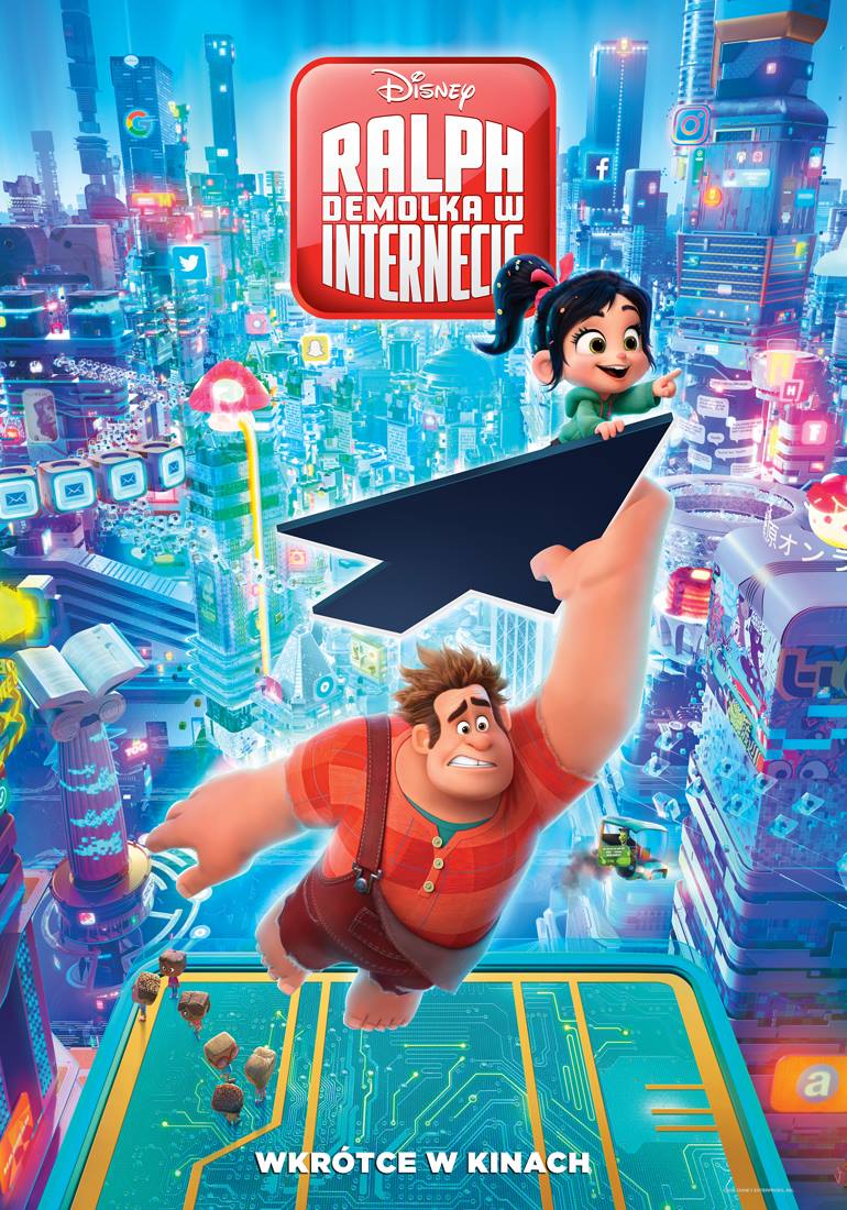 Polski plakat filmu 'Ralph Demolka w internecie'