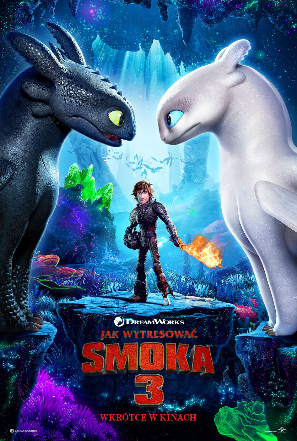 Polski plakat filmu 'Jak wytresować smoka 3'