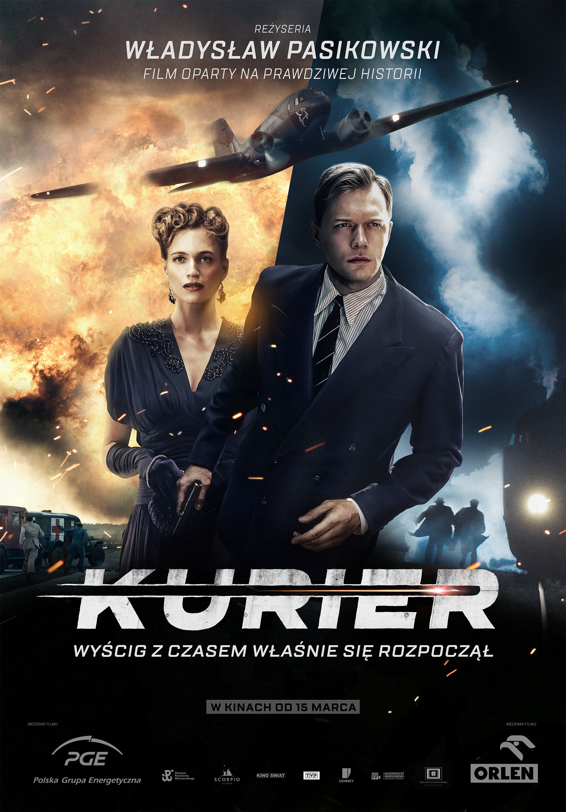 Polski plakat filmu 'Kurier'