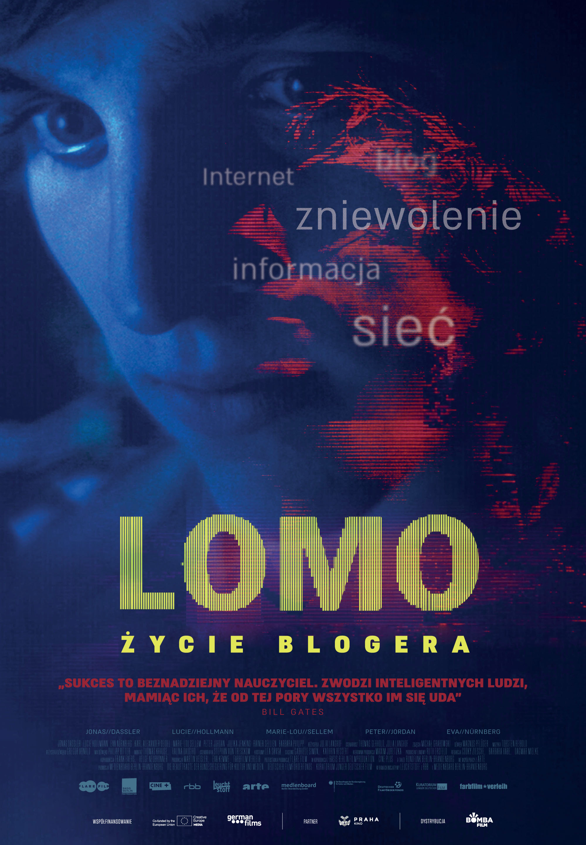 Polski plakat filmu 'Lomo: życie blogera'