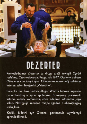 Tył ulotki filmu 'Ogród rodzinny. Dezerter'