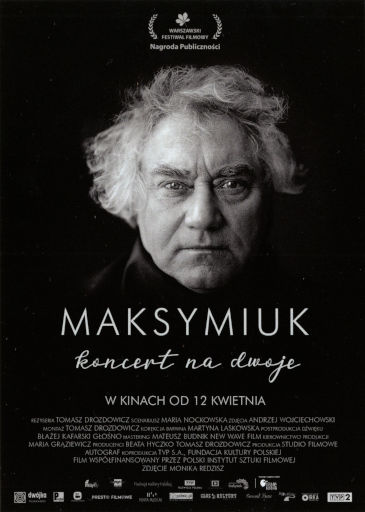 Przód ulotki filmu 'Maksymiuk. Koncert na dwoje'