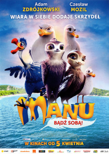 Przód ulotki filmu 'Manu. Bądź sobą!'