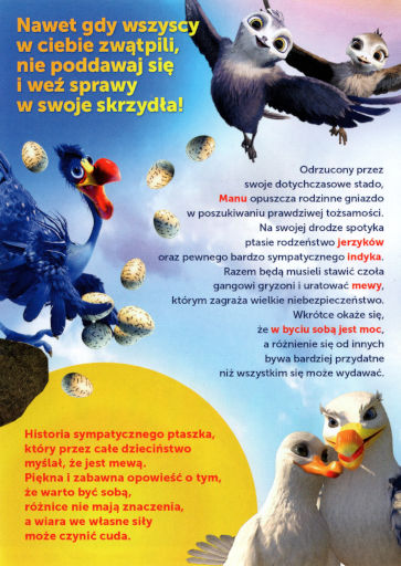 Tył ulotki filmu 'Manu. Bądź sobą!'