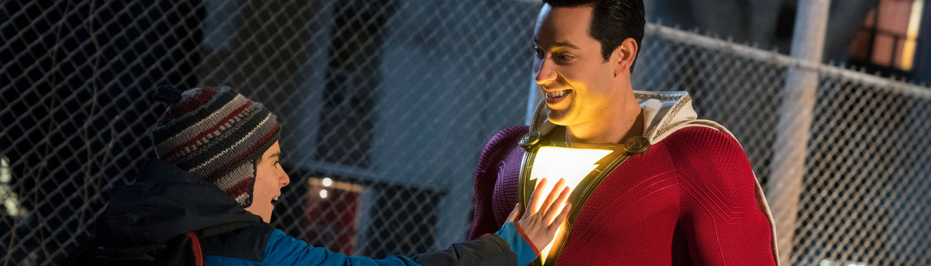 Baner filmu 'Shazam!' Baner filmu 'Shazam!'