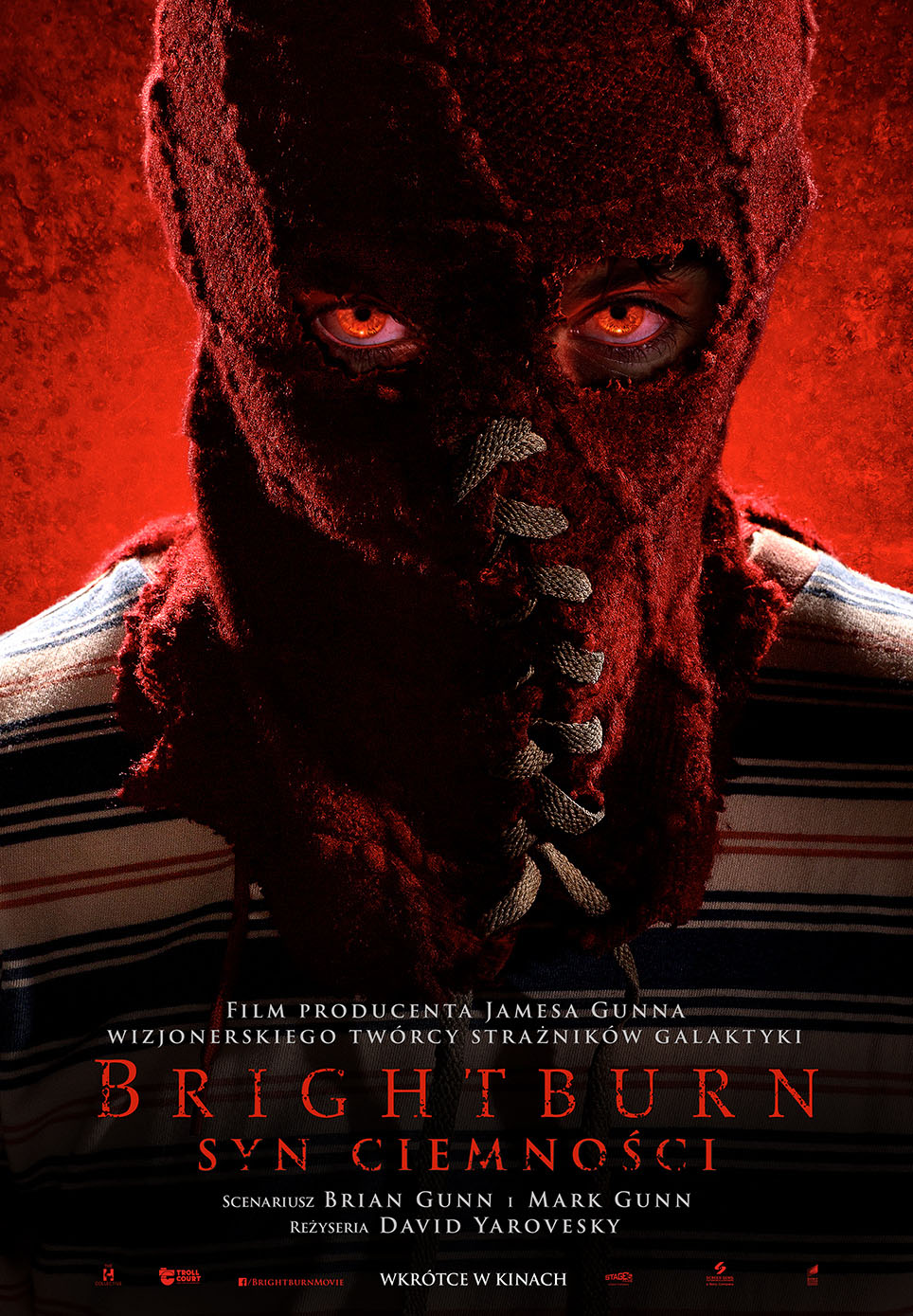 Polski plakat filmu 'Brightburn: Syn ciemności'