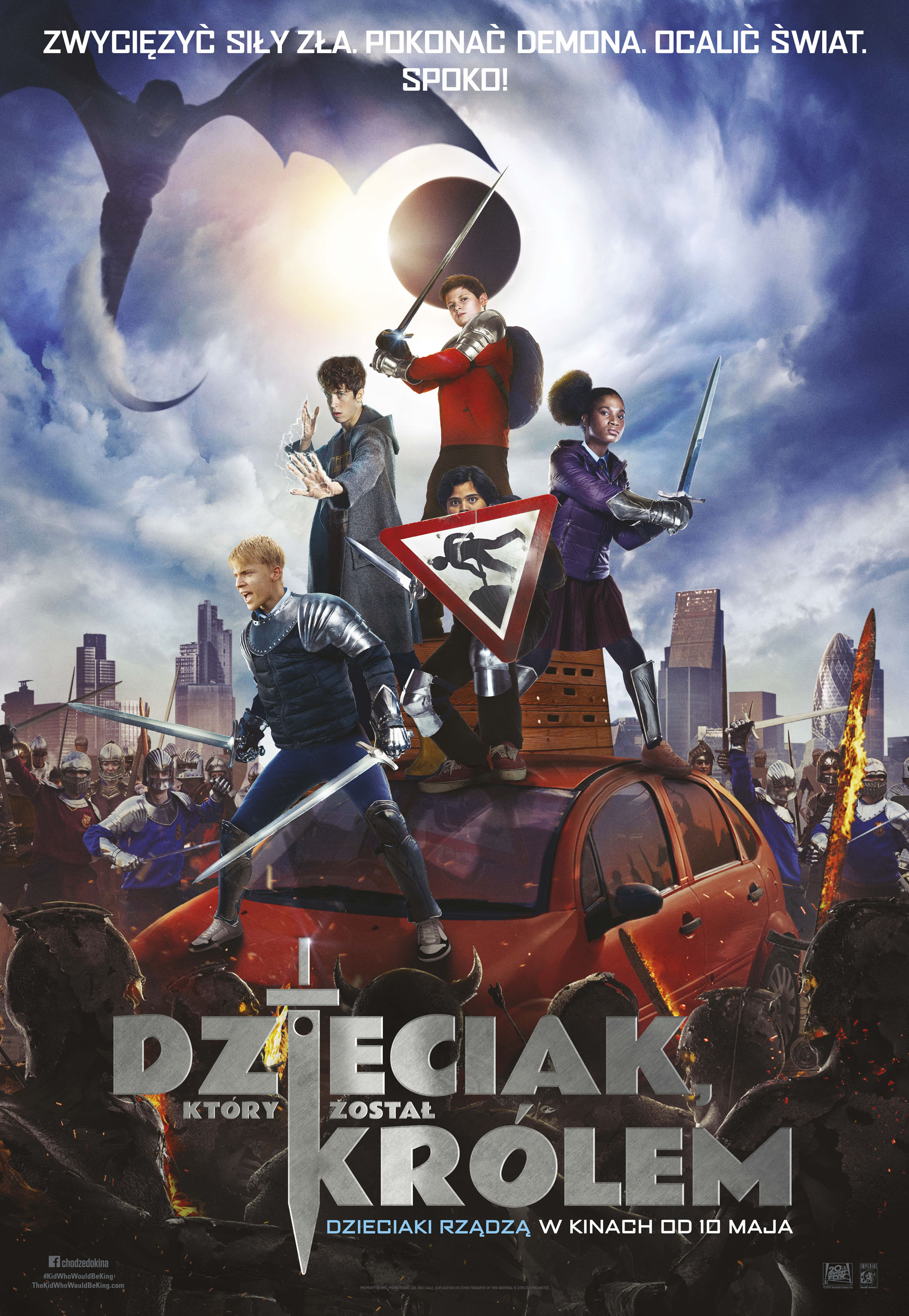 Polski plakat filmu 'Dzieciak, Który Został Królem'