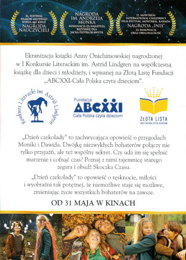Tył ulotki filmu 'Dzień czekolady'
