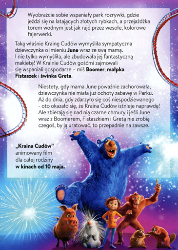 Tył ulotki filmu 'Kraina cudów'