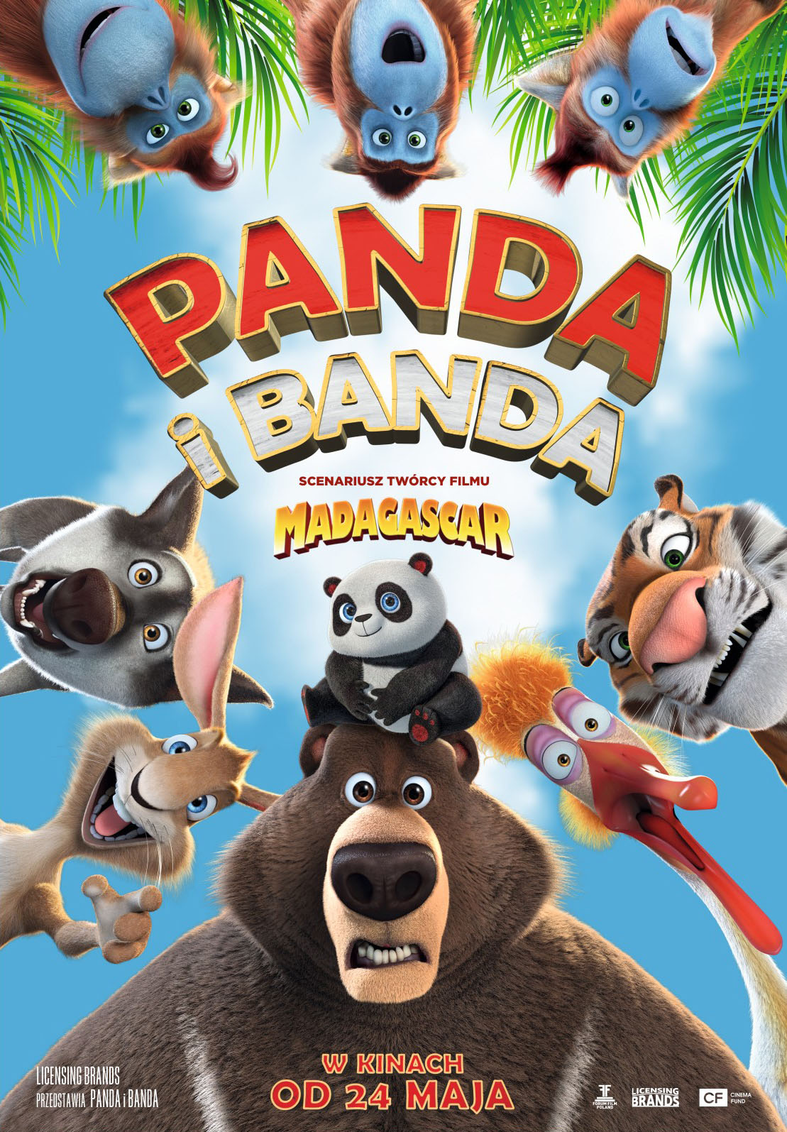 Polski plakat filmu 'Panda i banda'