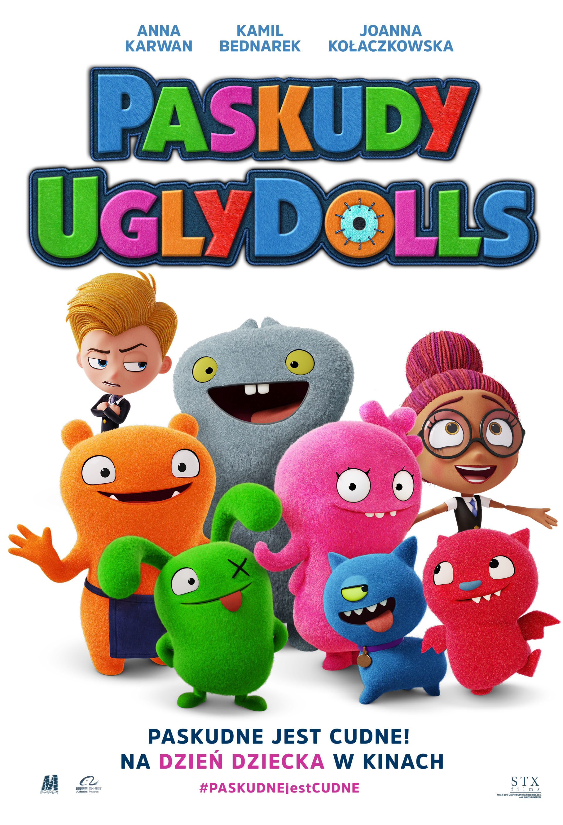 Polski plakat filmu 'Paskudy. UglyDolls'