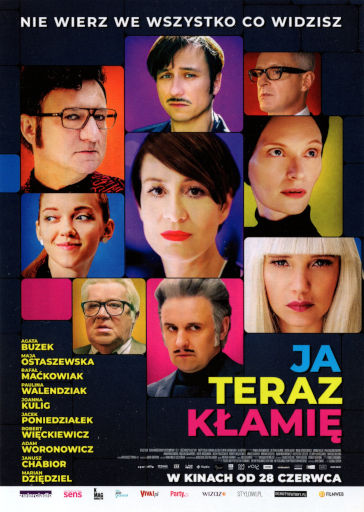 Przód ulotki filmu 'Ja teraz kłamię'