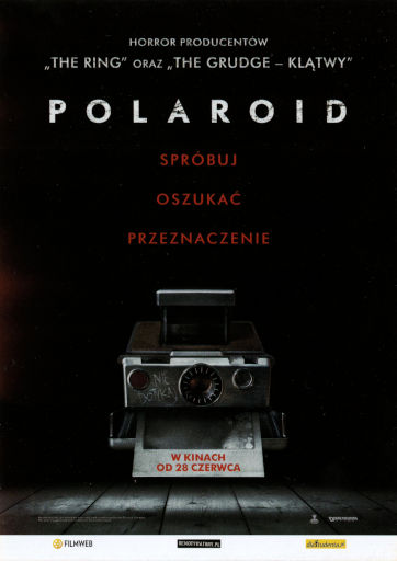 Przód ulotki filmu 'Polaroid'