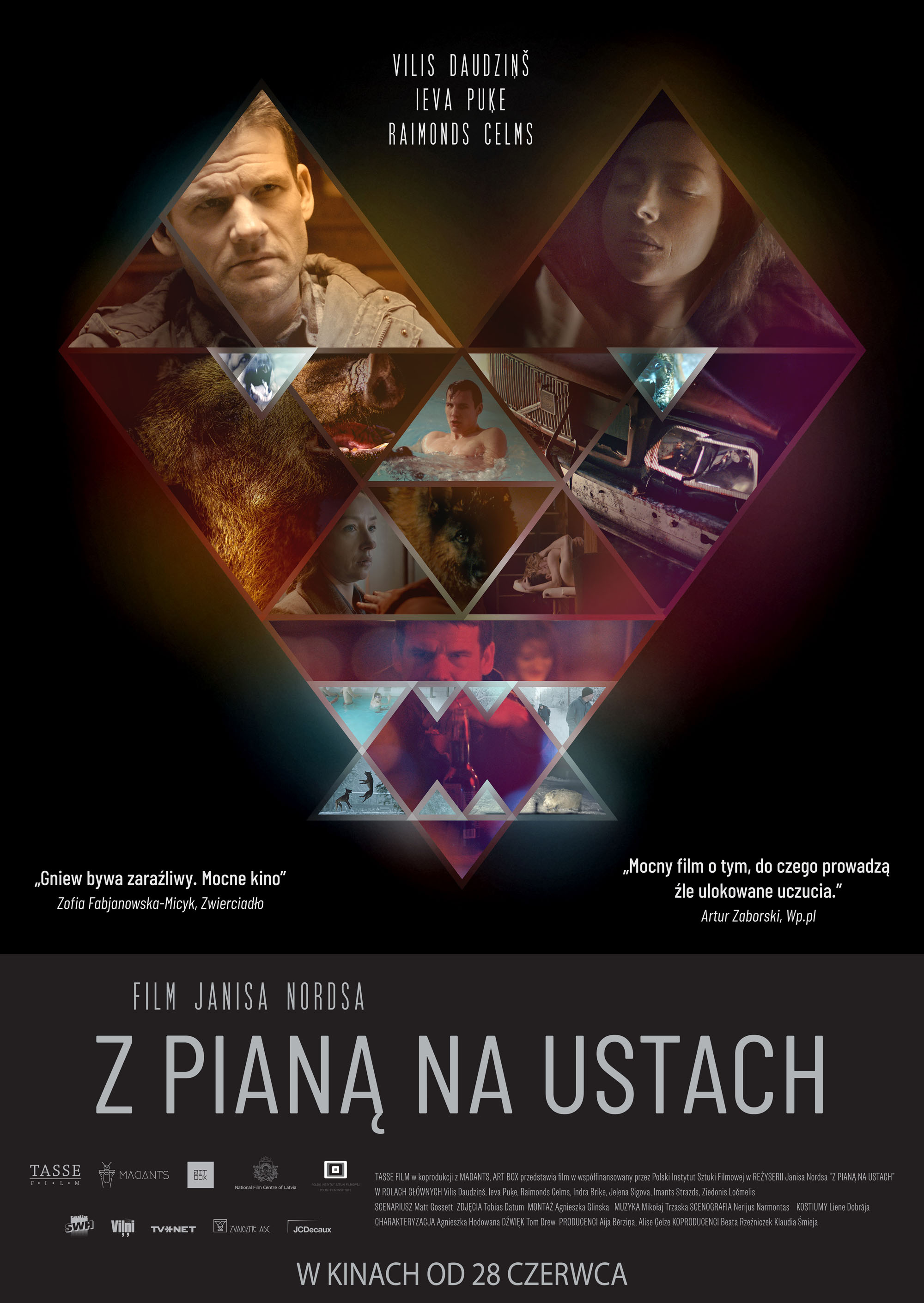 Polski plakat filmu 'Z pianą na ustach'