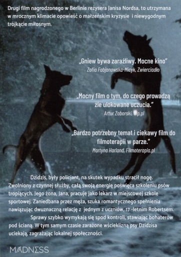Tył ulotki filmu 'Z pianą na ustach'