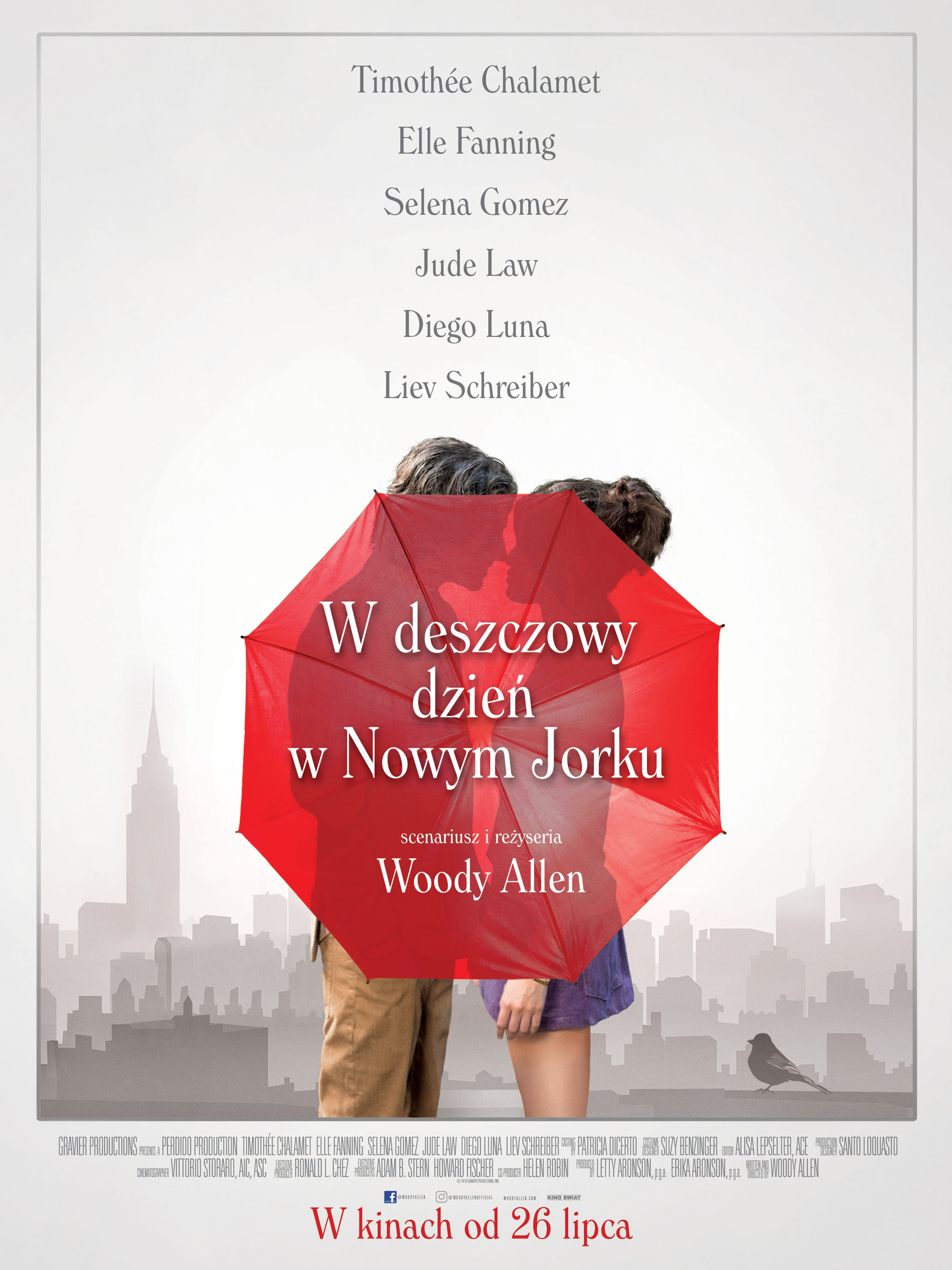 Polski plakat filmu 'W deszczowy dzień w Nowym Jorku'