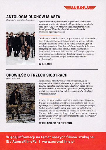 Tył ulotki filmu 'Antologia duchów miasta'