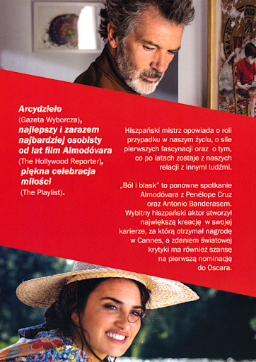 Tył ulotki filmu 'Ból i blask'