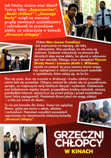 Tył ulotki filmu 'Grzeczni chłopcy'