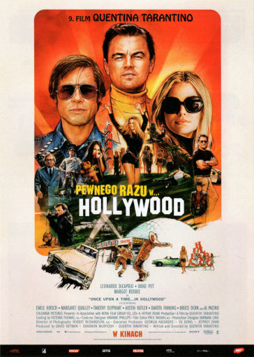 Przód ulotki filmu 'Pewnego razu... w Hollywood'