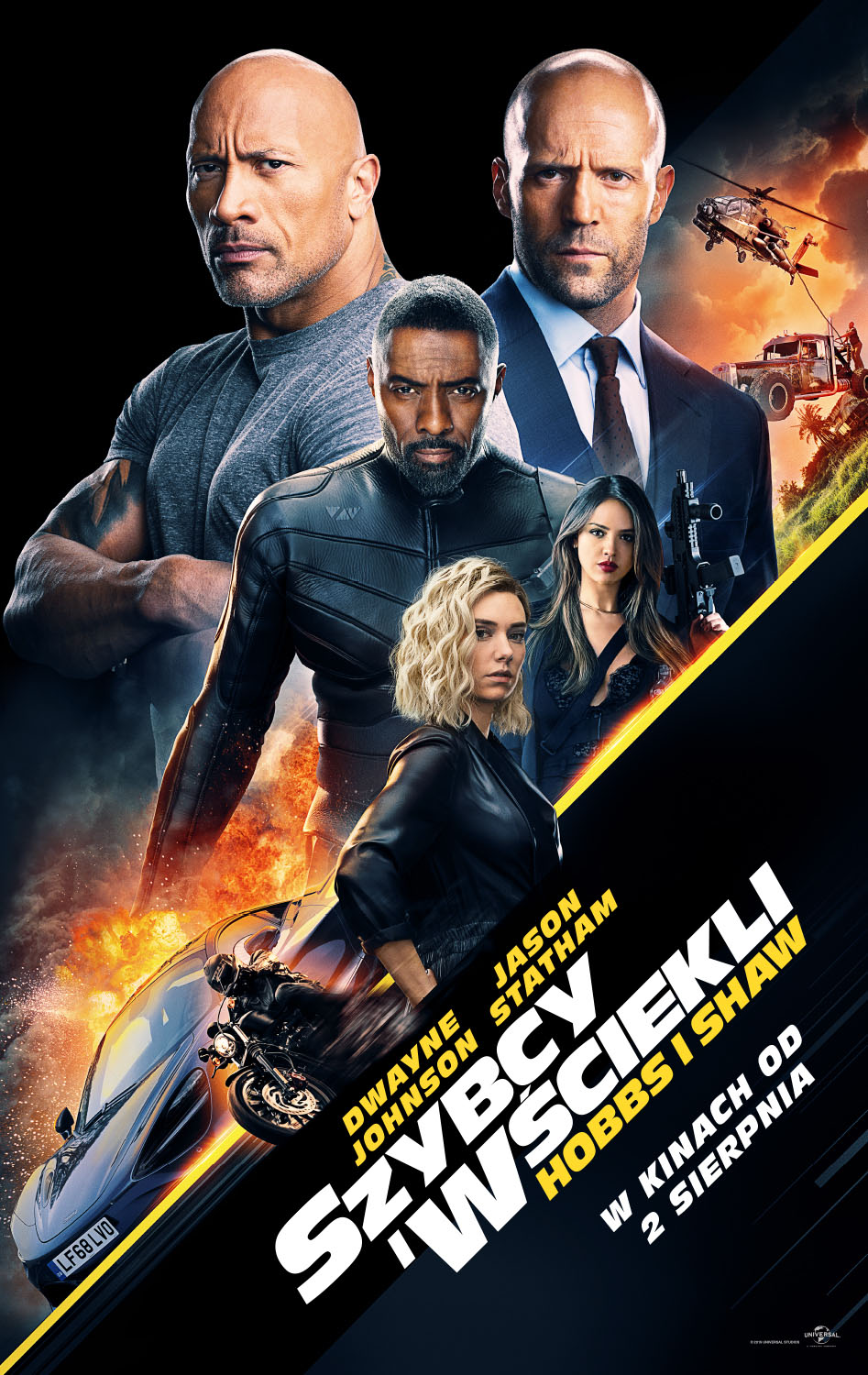 Polski plakat filmu 'Szybcy i wściekli: Hobbs i Shaw'