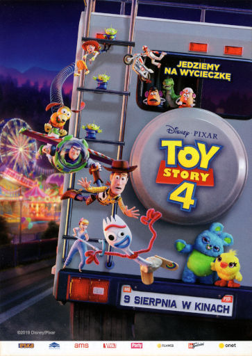 Przód ulotki filmu 'Toy Story 4'