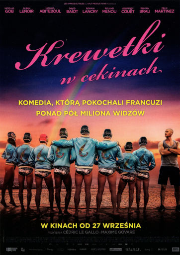 Przód ulotki filmu 'Krewetki w cekinach'