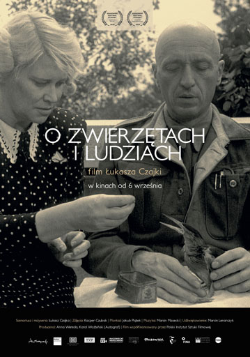 Polski plakat filmu 'O zwierzętach i ludziach'