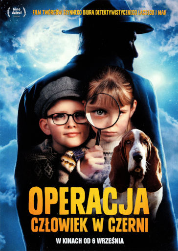 Przód ulotki filmu 'Operacja Człowiek w czerni'